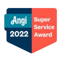Angi 2022 Super Service Award badge for Empire Home Remodeling